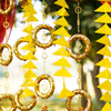 The Golden Ring mehndi décor is a special décor idea that will never disappoint