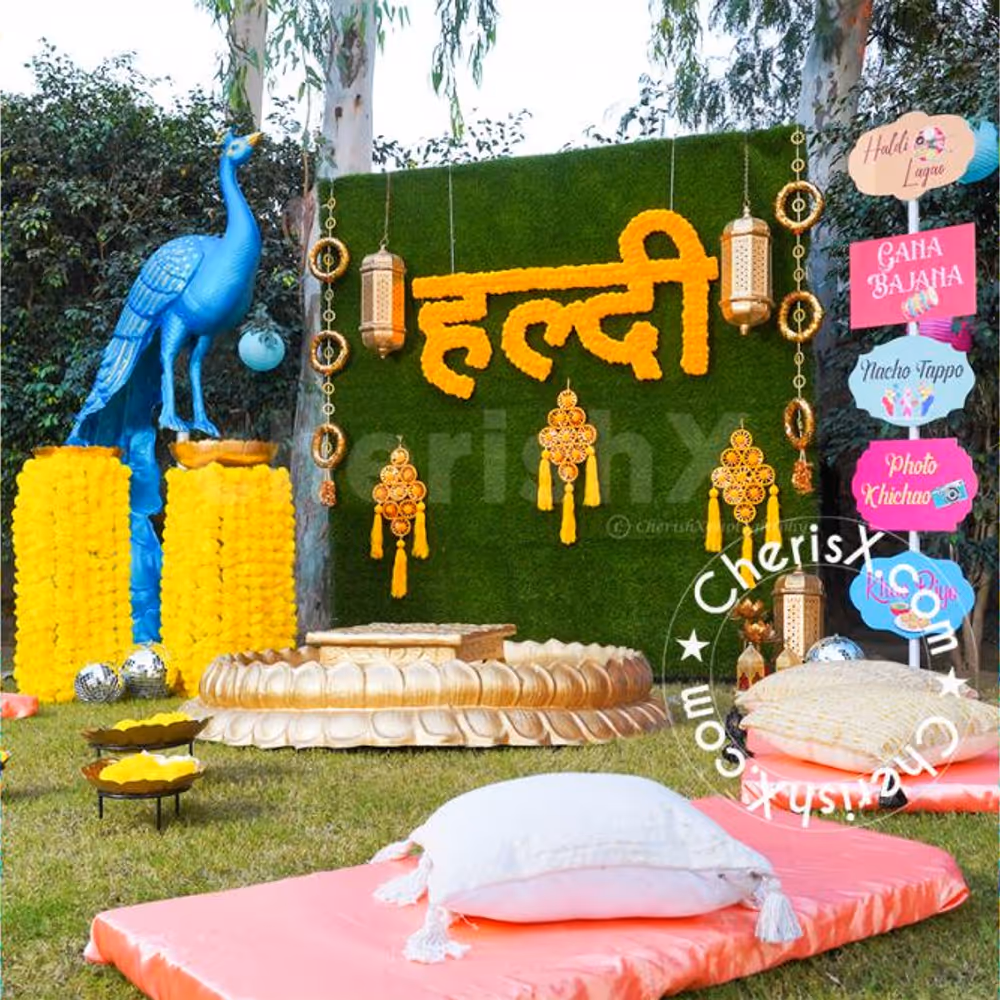 The big brass lamps are gigantic and gorgeous