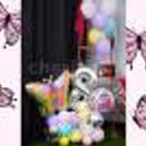 The brightly coloured balloons make the bouquet an eye-catching display