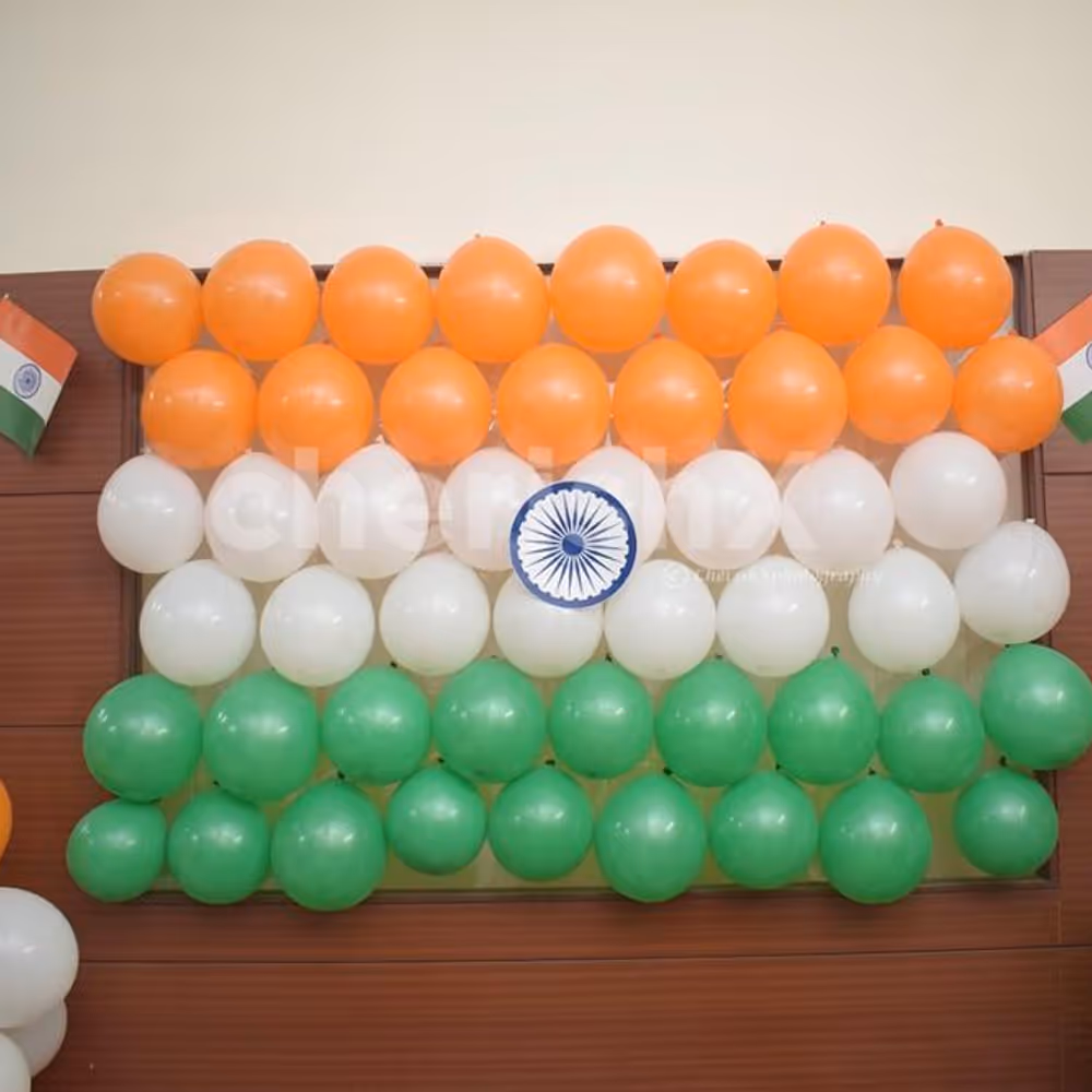 republic day balloon decoration