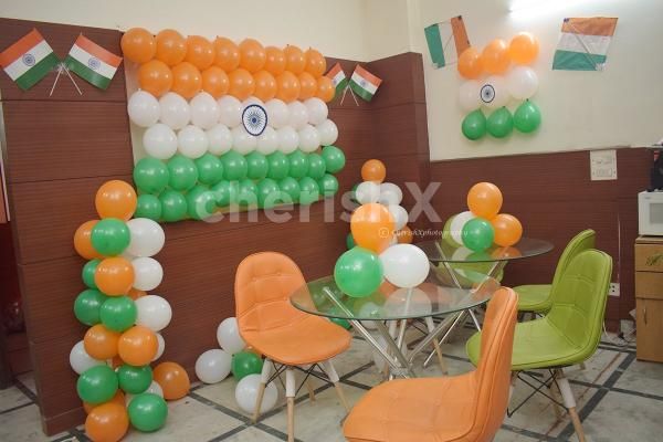 republic day balloon decoration