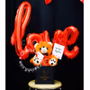 The cute teddy bucket can be personalized with a message of your choice.