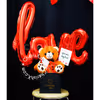 The cute teddy bucket can be personalized with a message of your choice.
