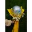 Make this birthday extraordinary by gifting the unique yellow and white glitter balloon bouquet