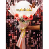 The sparkling pink bouquet is special as it signifies the birth of your girlchild