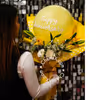 The yellow balloon bouquet is a gift that anyone will fall in love with