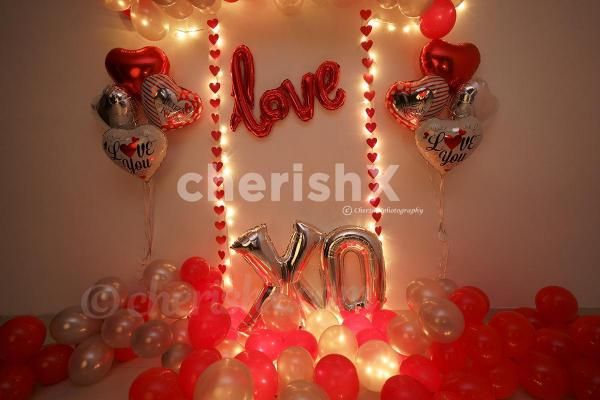 Book Valentine's Red Love Wall Decor by CherishX to give an extraspecial surprise to your loved one!