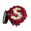 A combination of white and red roses to surprise your loved one.