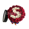 A combination of white and red roses to surprise your loved one.
