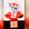 A captivating Red Carnations Love Balloon Bucket to captivate your loved one's heart!