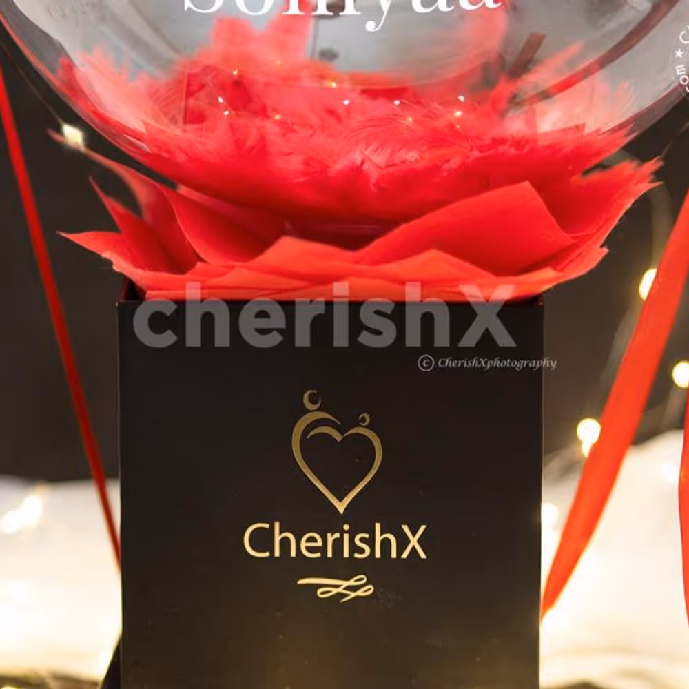 Make your partner feel special this Valentine's with Gorgeous Red Feathers Valentine's Special Bucket  by CherishX.