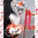 Express your passion and admiration with this unique gift of a teddy and love balloon bouquet combo