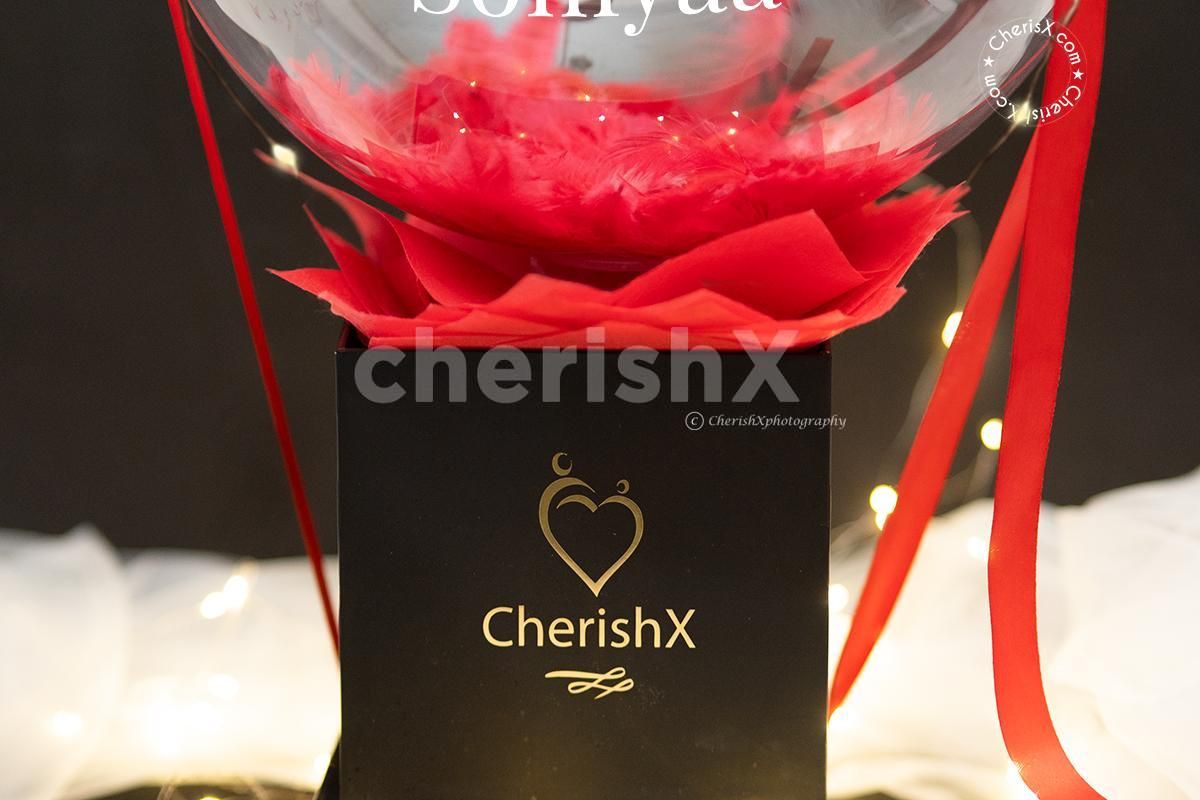 The unique sense hamper with chocolates and teddy is specially designed for love birds