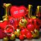 The red and golden balloon combination is a priceless addition to the hamper