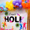 The Golden Frill curtains add the special Holi Sparkle to your party.