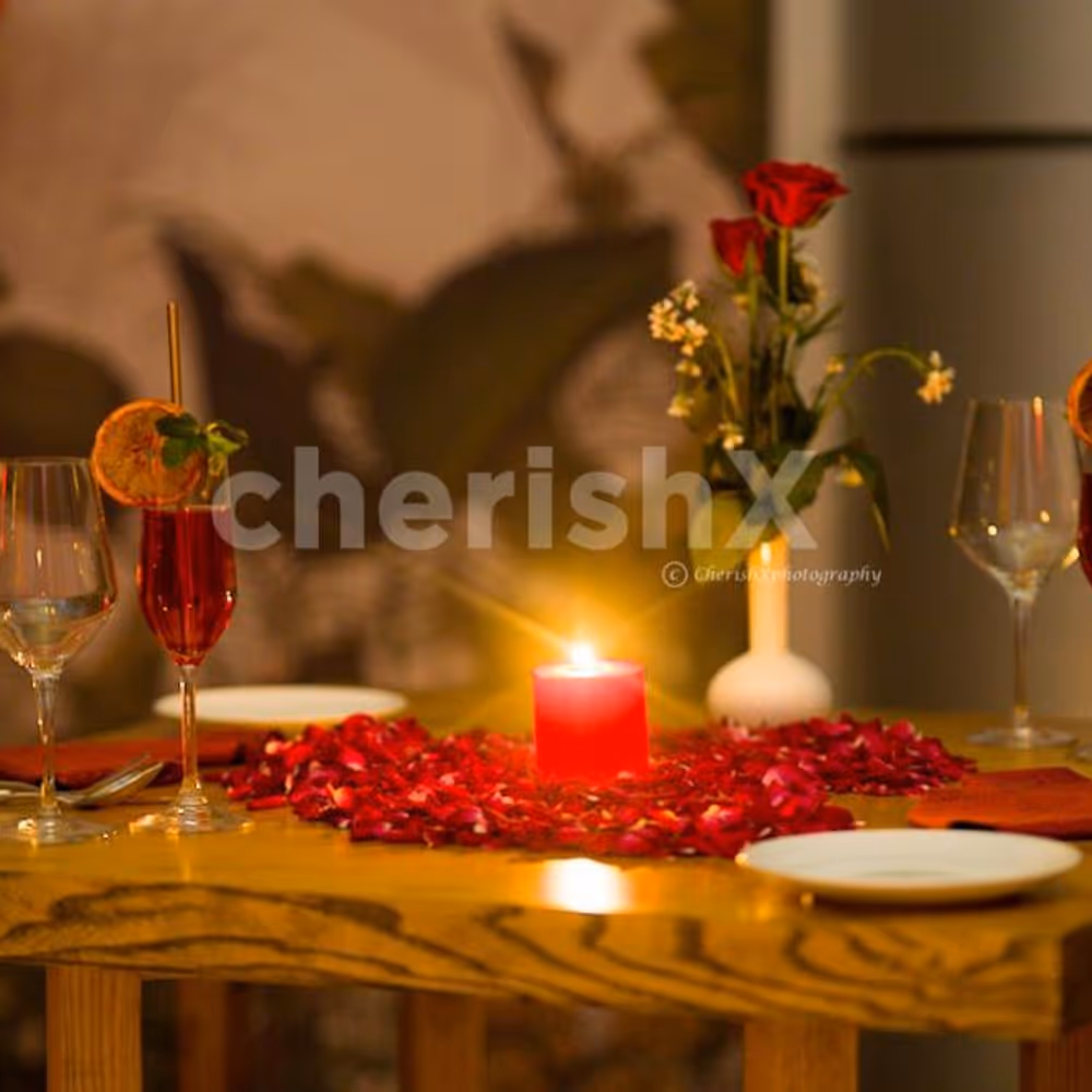 The glass of mocktail is best savoured with your partner.