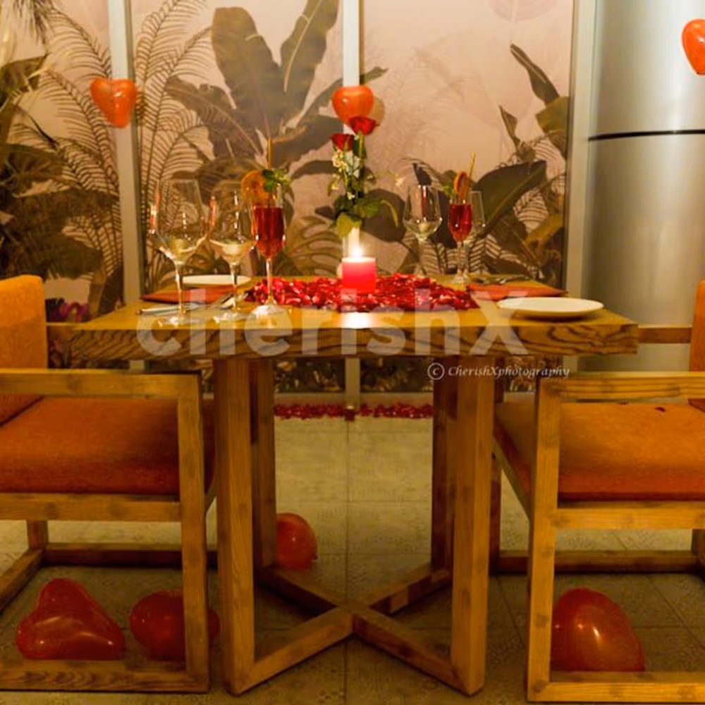 The music in the background sets the best mood for you and your partner.