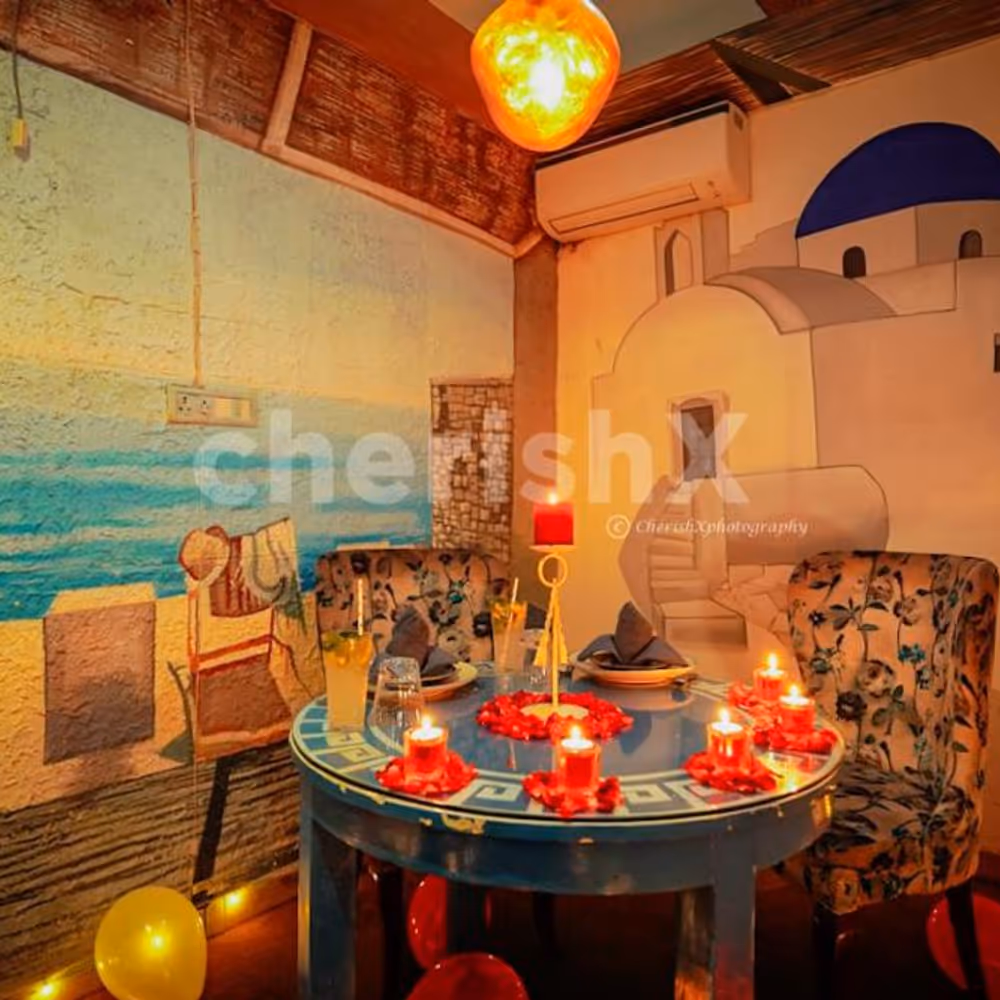 The private candlelight dinner at Tamarind Kitchen with an intimate setting is a popular choice.