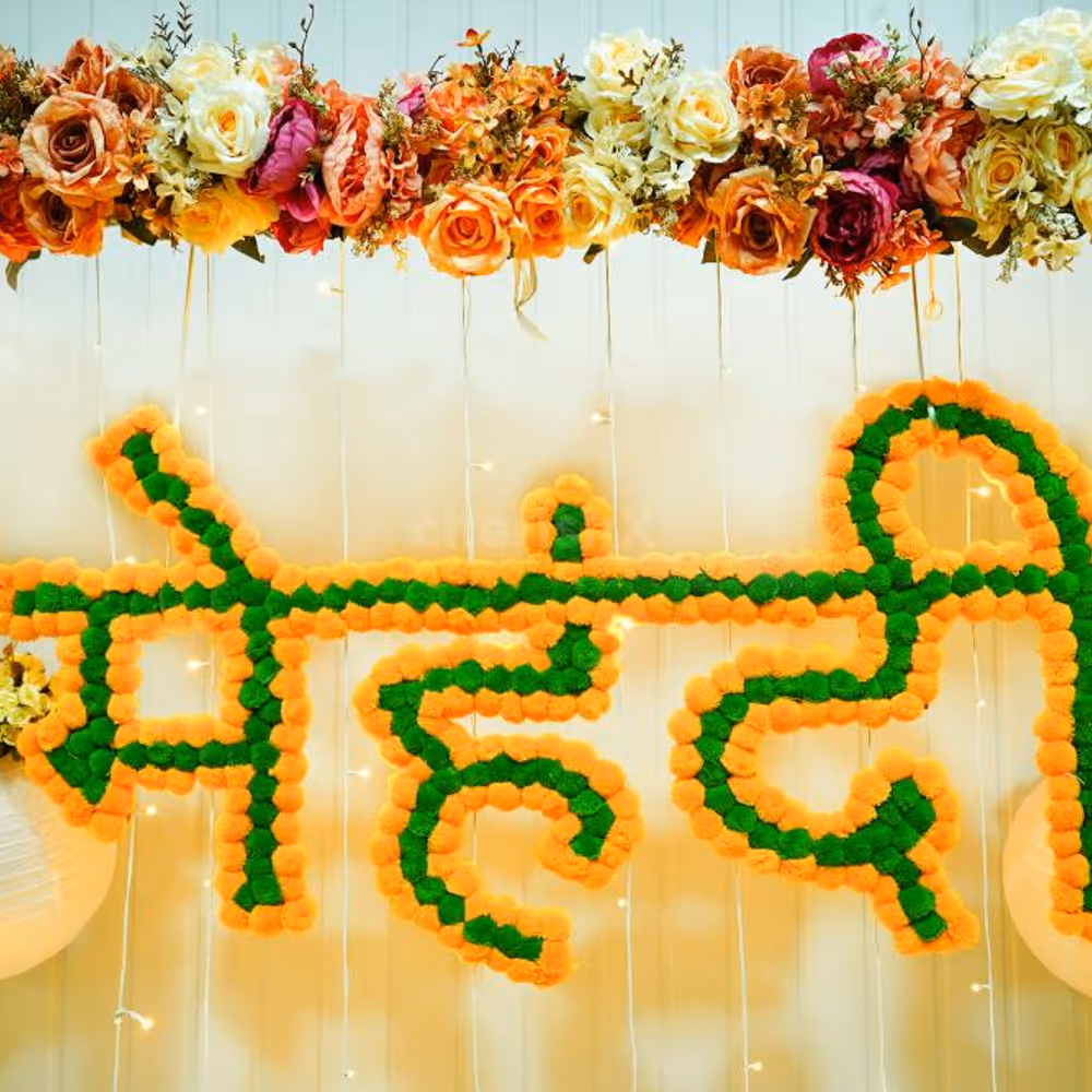 Celebrate Mehndi in style with stunning flowers and lanterns setup
