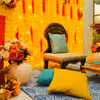 The classic chowk and sofa are a special sitting arrangement for the bride or groom
