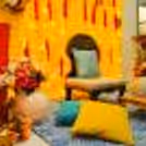 The classic chowk and sofa are a special sitting arrangement for the bride or groom