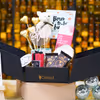 The stunning birthday hamper in a black box brings absolute happiness and delight