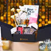 The stunning birthday hamper in a black box brings absolute happiness and delight