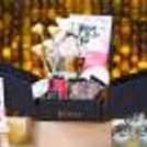 The stunning birthday hamper in a black box brings absolute happiness and delight
