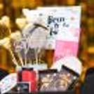 The cute white teddy added to the birthday hamper is a love surprise item