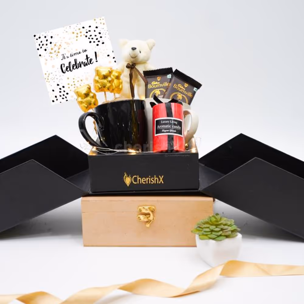 Our hamper with chocolates is a sweet gift for any occasion