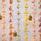 The artificial yellow garlands draped with pixel lights make it an attractive backdrop