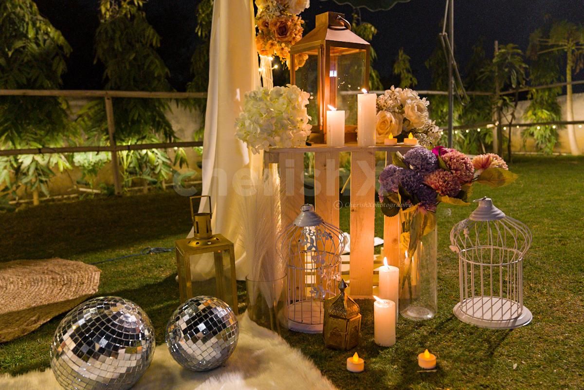 The Boho canopy set up on the corner is an exclusive setup for the celebration