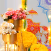 Celebrate Haldi ceremony with the vibrant colours presented in this beautiful theme decor