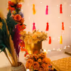 Add beauty to the plain walls of the venue with our Vibrant Mehndi decoration