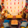 The spectacular decoration adds cultural and colourful vibes to the event