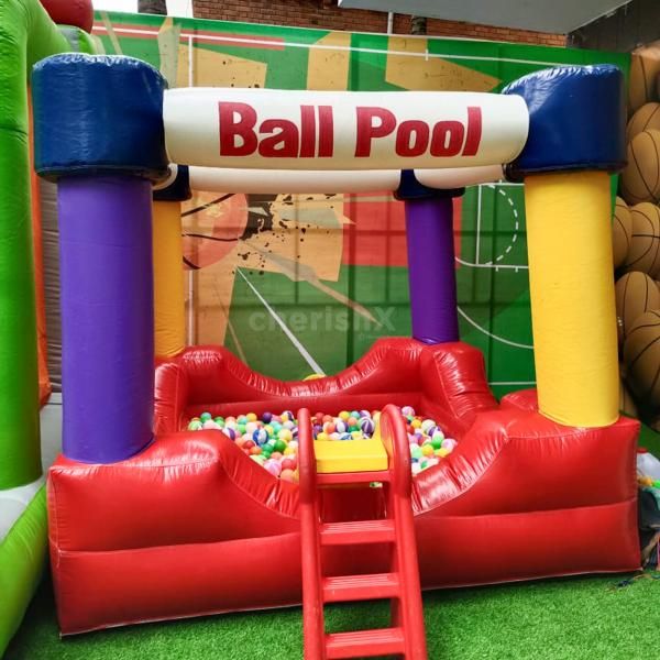 The inflatable ball pool with the slider at a birthday party can keep them thoroughly engaged We provide a coordinator to help and guide your children