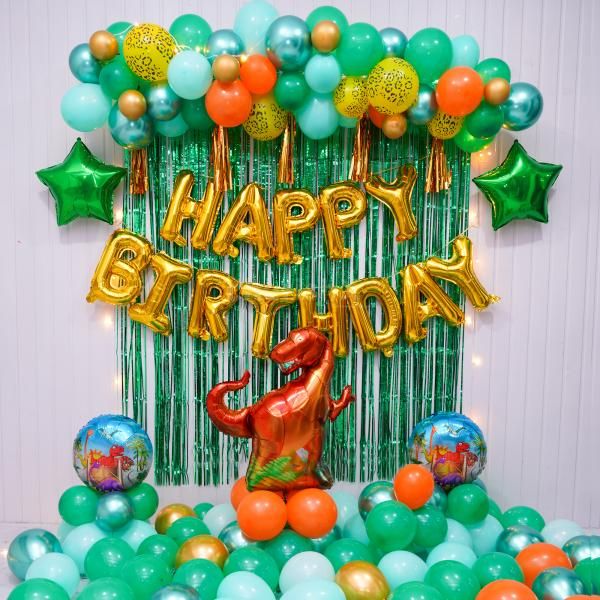 The colourful balloon background will be an amazing backdrop for pictures and party