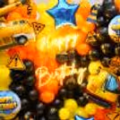 Celebrate your kids' birthday with our uniquely designed wall pop construction-themed decor.