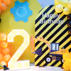 The happy birthday sun board cut out will impress your child and guests