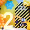 The happy birthday sun board cut out will impress your child and guests