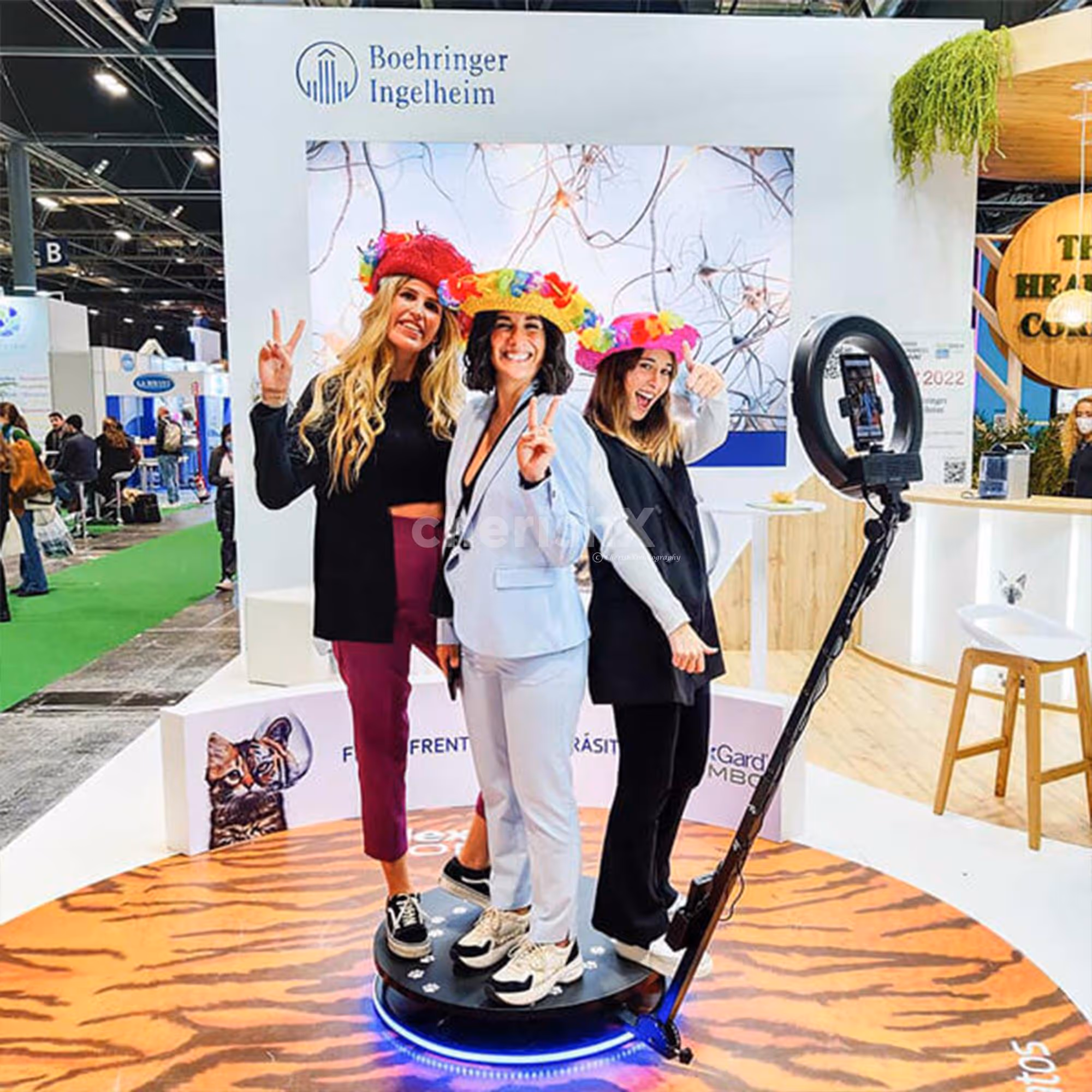 Your guests will enjoy every picture in the 360-degree selfie booth