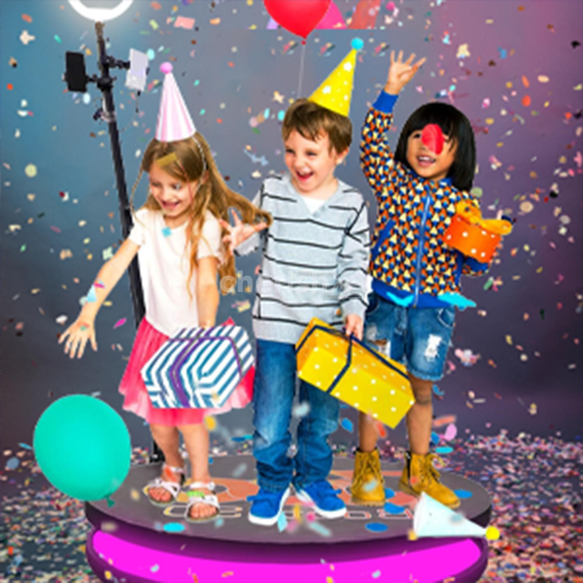 Your guests will enjoy every picture in the 360-degree selfie booth