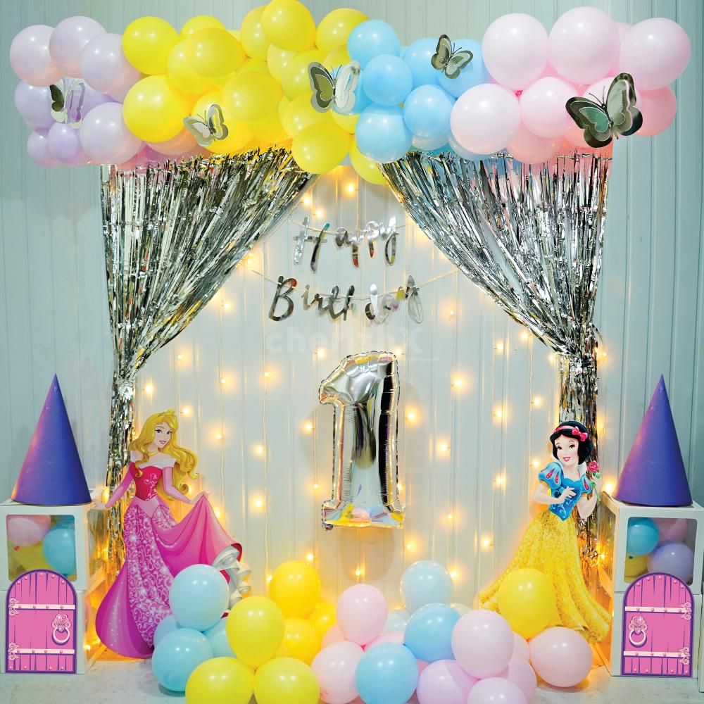 Plan an unforgettable birthday party with our lovely princess theme birthday décor
