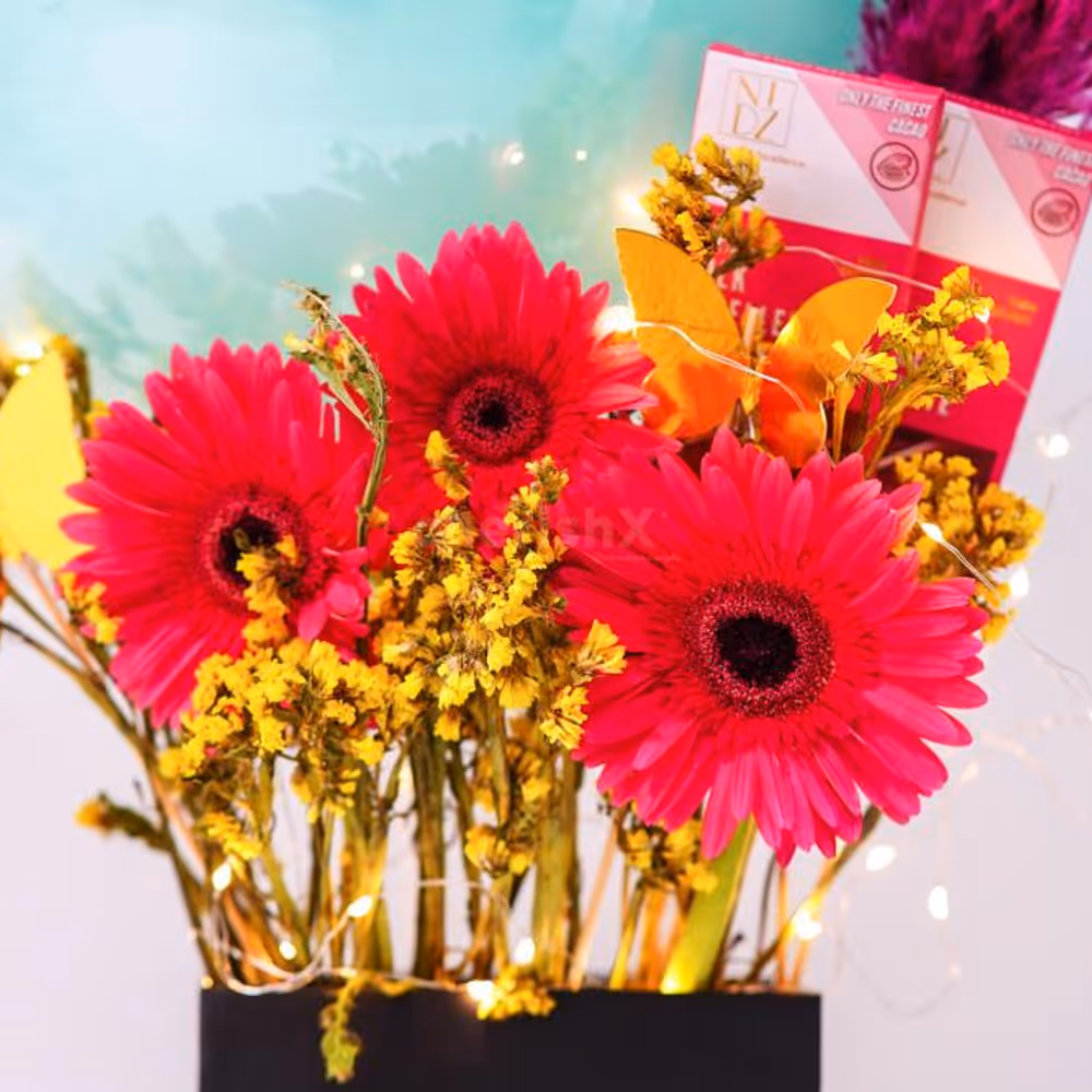 Your mother will love the sweet butterflies added as décor to the bucket