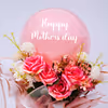 The pink and white flower bunches make it a lovely combination for your Mother’s Day gift