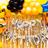 Click unlimited pictures against our lovely happy birthday silver foil balloon