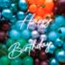 The icing on the cake is the bespoke "Happy Birthday" neon sign.