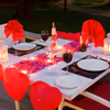 The classic style of expressing love is with this elegant candlelight dinner setup at Ella Hotel