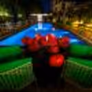 The candlelight dinner beside the pool is a lavish experience