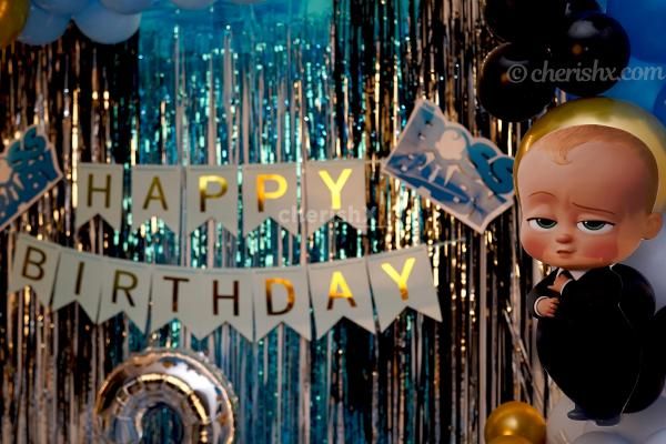 Make your child's birthday amazing with CherishX's Boss Baby Theme Decor